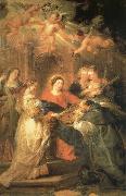 Peter Paul Rubens Aparicion of Maria to San IIdefonso Spain oil painting artist